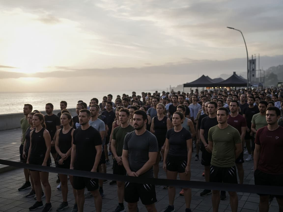 Start line of the Claw Marathon